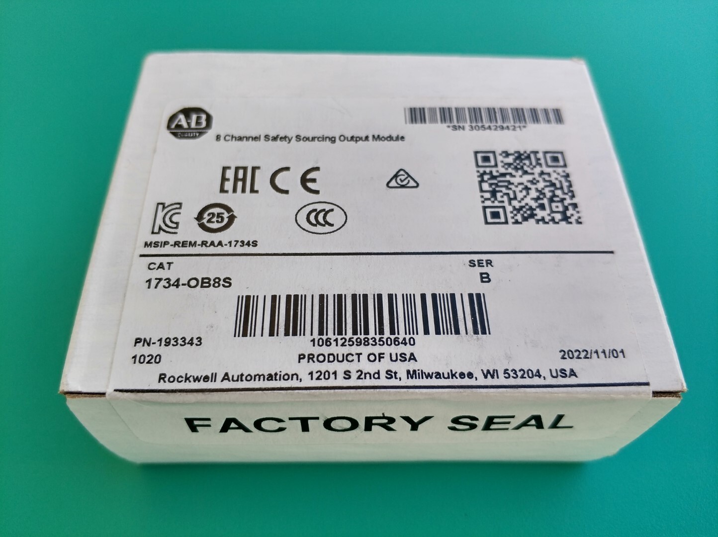 New Allen-Bradley1734-OB8S SER B Point I/O Safety Output Module 1734OB8S
