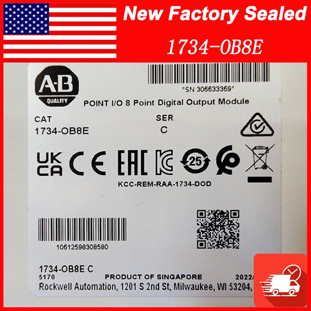 AB 1734-OB8E AB SerC I/O 8-Point Output Module 1734OB8E New Sealed TX
