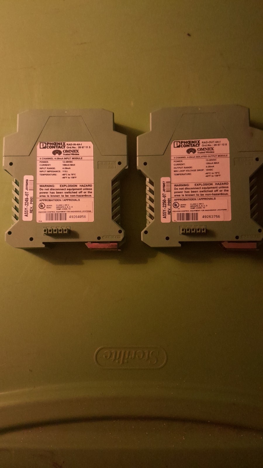 Phoenix Contact 4 channel input and output modules