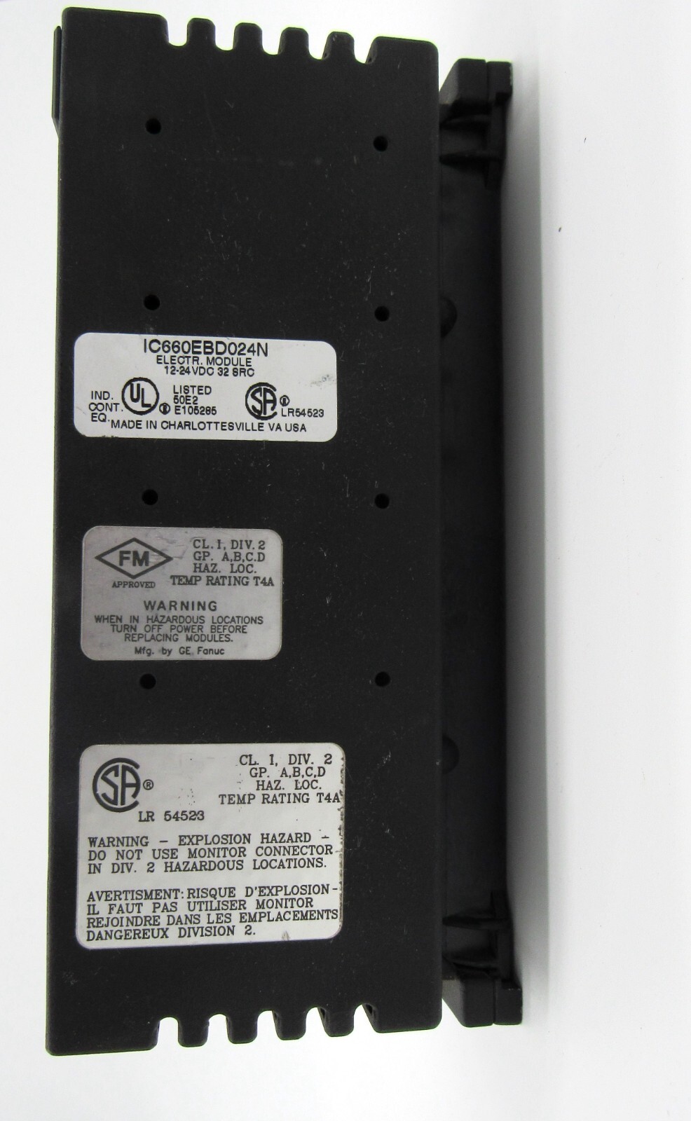 GE Genius IC660EBD024N 32pt input/output 12-24VDC source