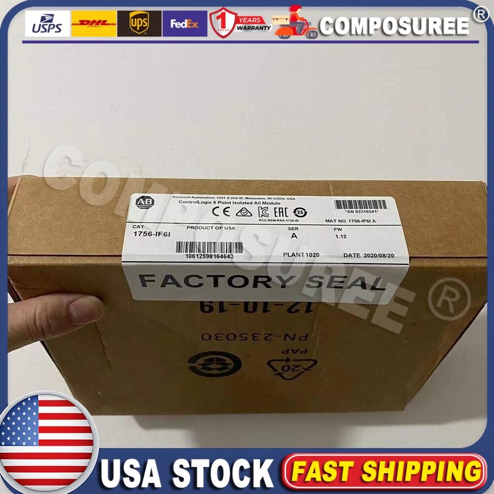 New Sealed AB 1756-IF6I Controllogix Analog Isolated Input Module US Free Tax