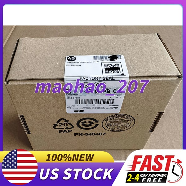 New Factory Sealed AB 5094-OF8IH Flex 5000 I/O Analog 8 Output 5094OF8IH In Box