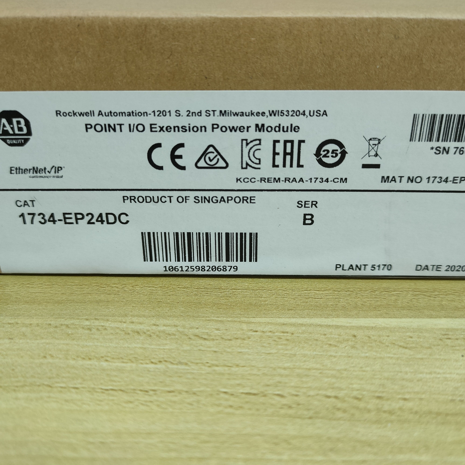 1734-EP24DC AB SerB POINT I/O Extension Power Moudule 2023 New Factory Sealed TX