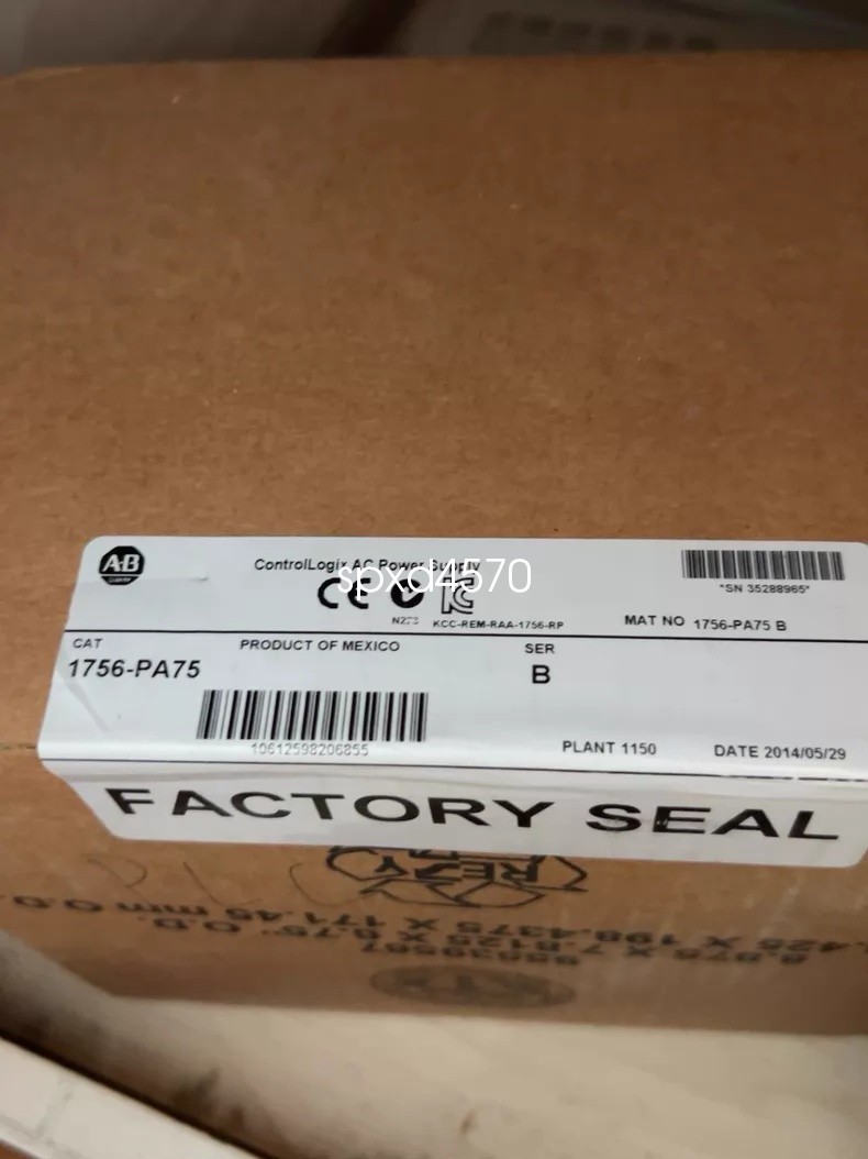 1756-PA75 ControlLogix 75W AC Power Supply 85-265VAC New DHL Fast Ship