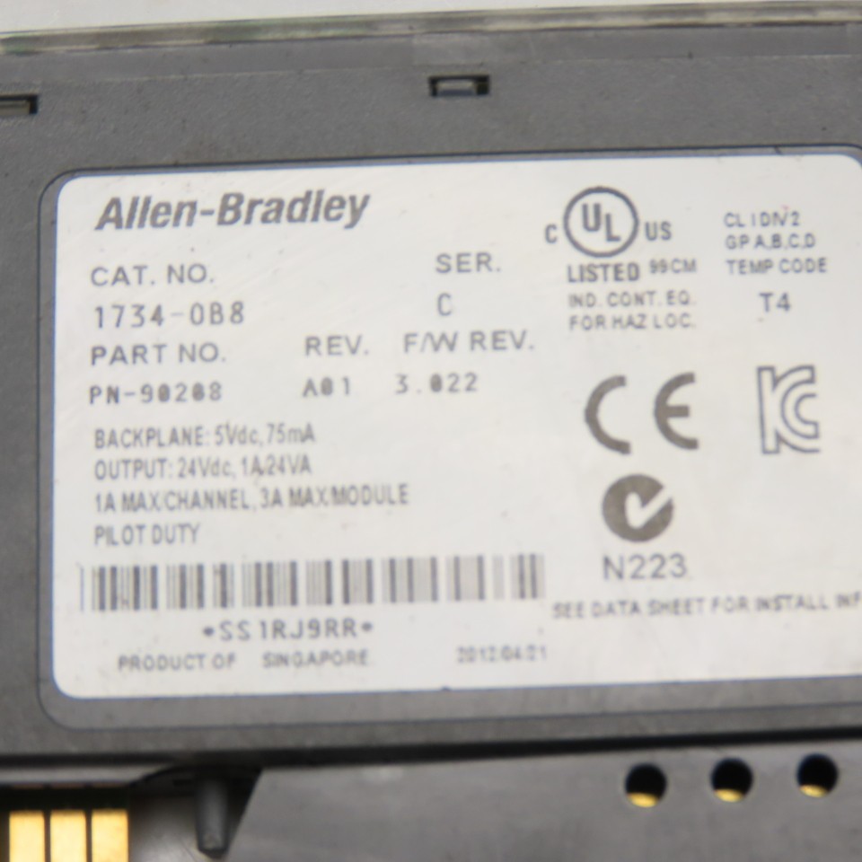 Allen-Bradley 1734-OB8 POINT I/O 24VDC 8-Point Source Output Module Series C