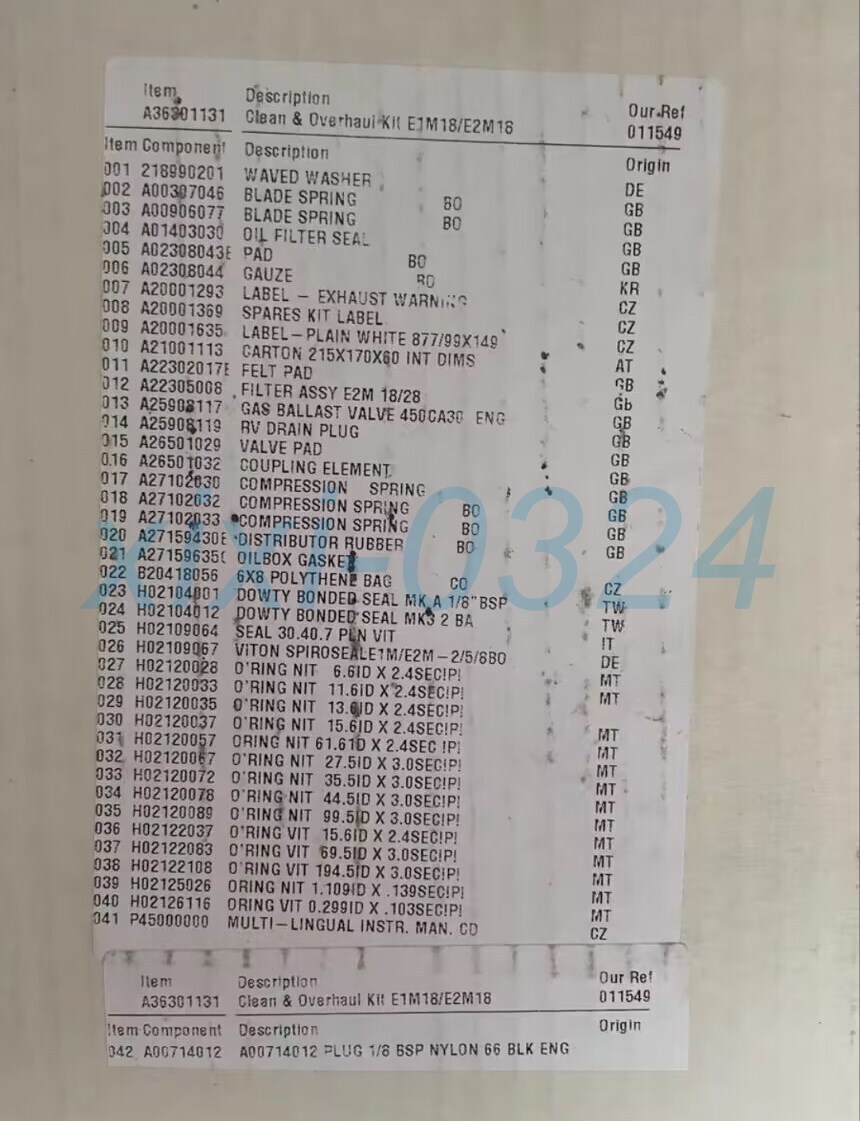 1pcs NEW Edwards A36301131 E1M18/E2M18 sealing package DHL shipping