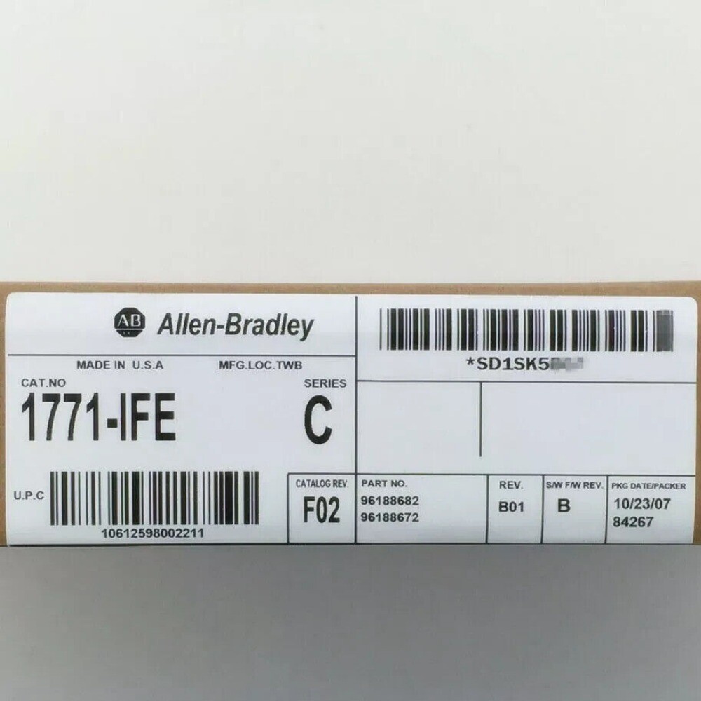 New Sealed ALLEN BRADLEY 1771IFE SER C PLC-5 Analog Input Module 1771-IFE PLC