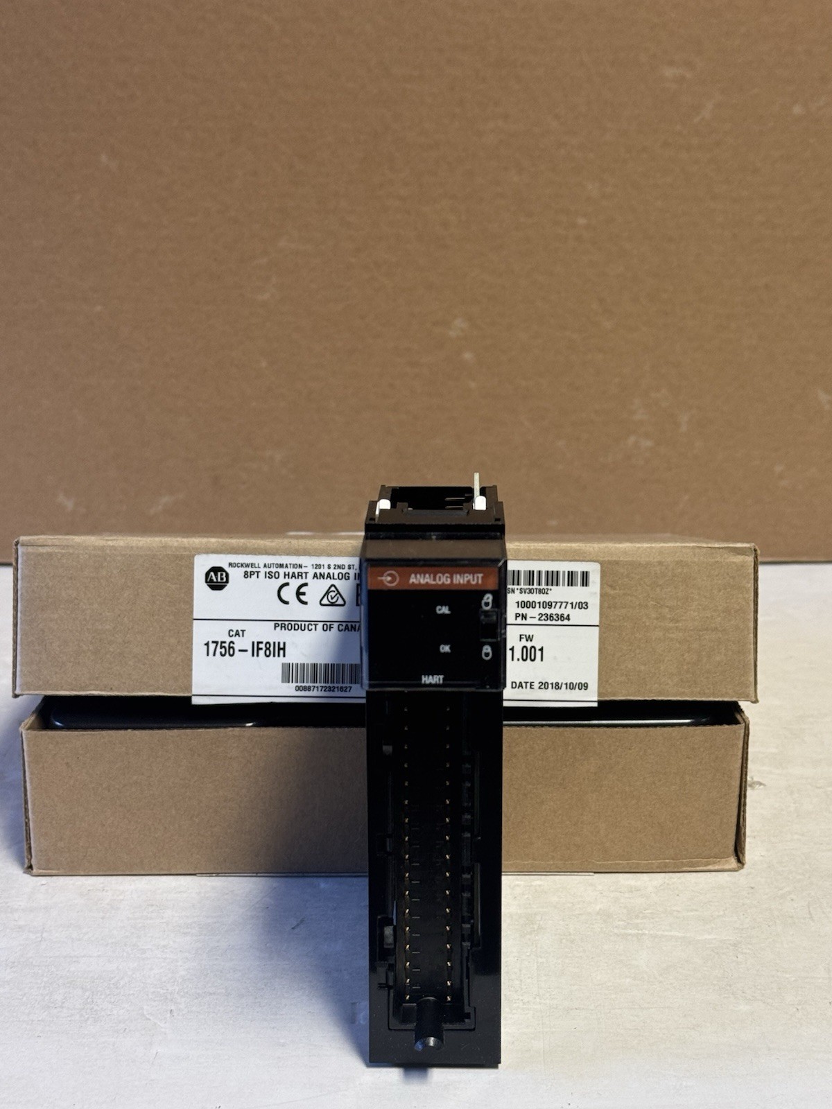 Surplus Allen Bradley 1756-IF8IH 8PT ISO HART ANALOG INPUT MODULE Ser A
