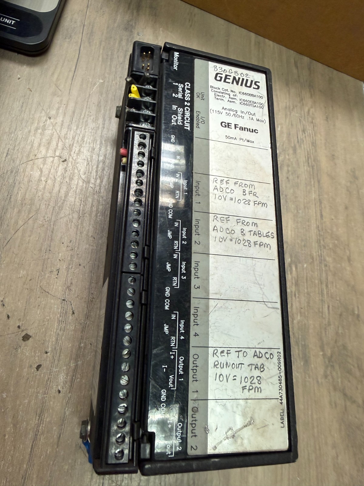 GE FANUC,IC660BBA106,GENIUS BLOCK I/O MODULE UNTESTED READ