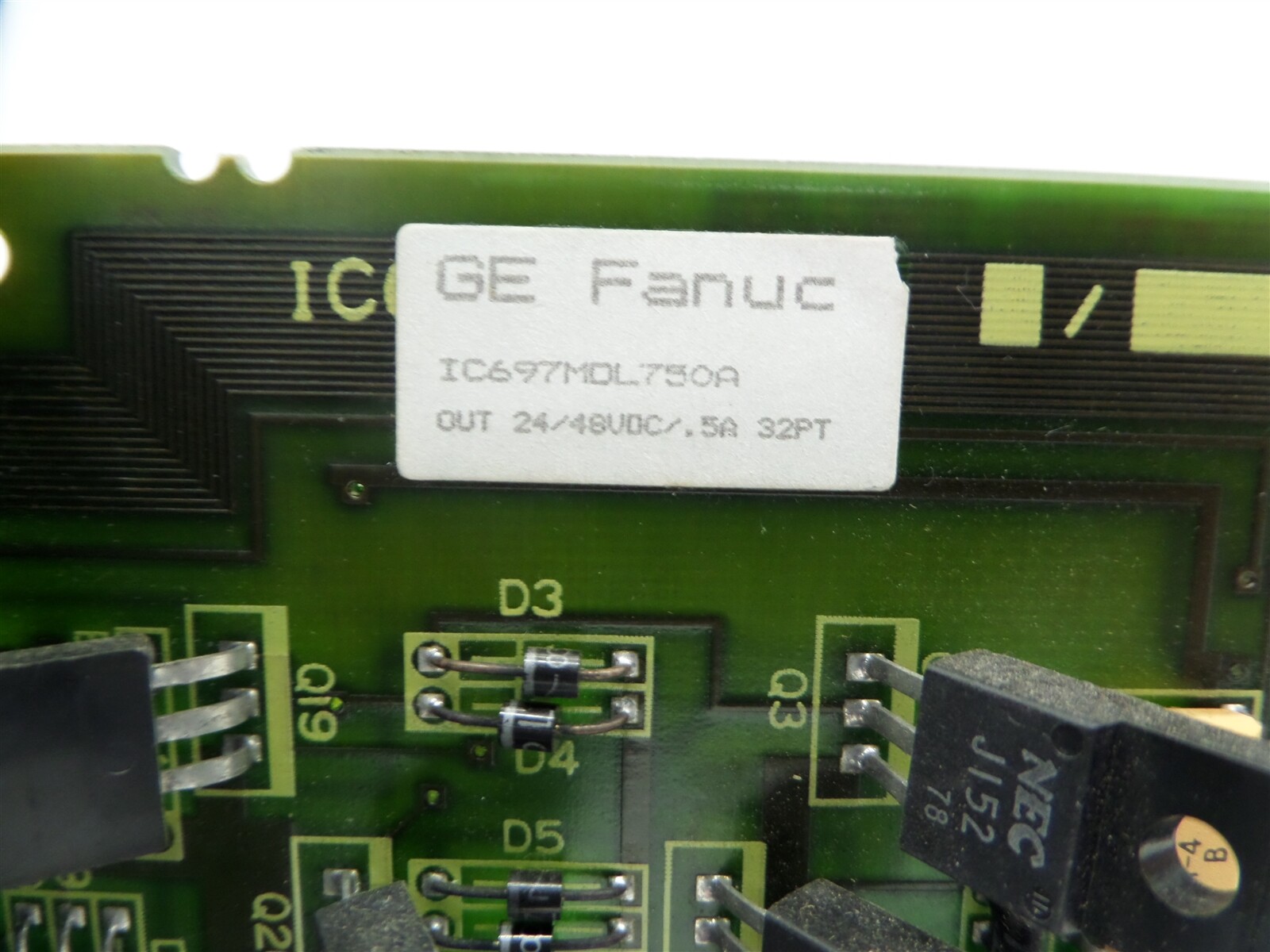 GE Fanuc IC697MDL750A Output Module 24/48VDC 0.5A 32PT