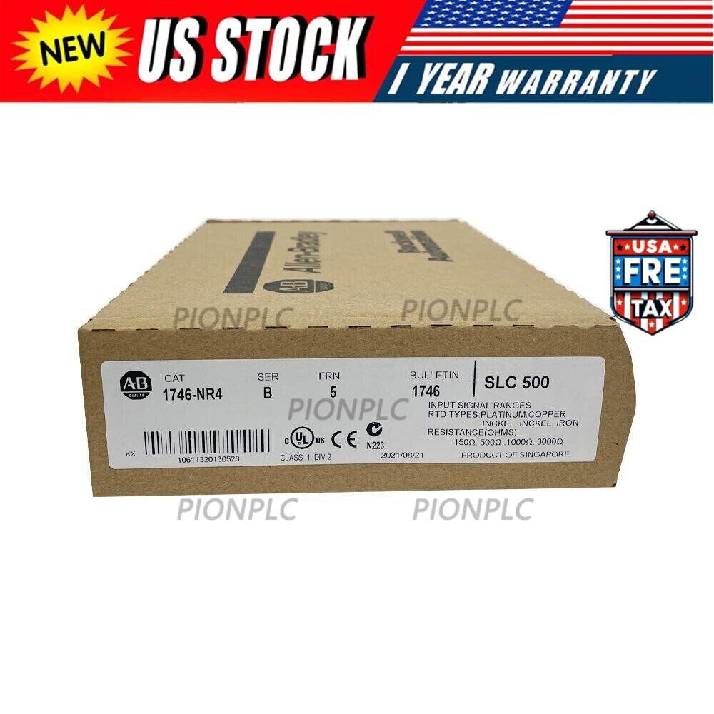 New Factory Sealed AB 1746-NR4 SER B SLC500 RTD Resistance PLC Module 1746NR4