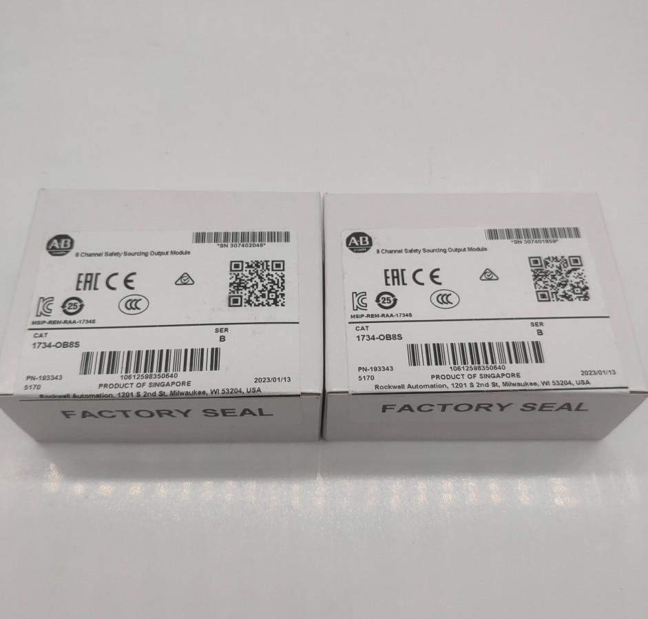 2022 AB 1734-OB8S Safety Sourcing Output Module 1734OB8S