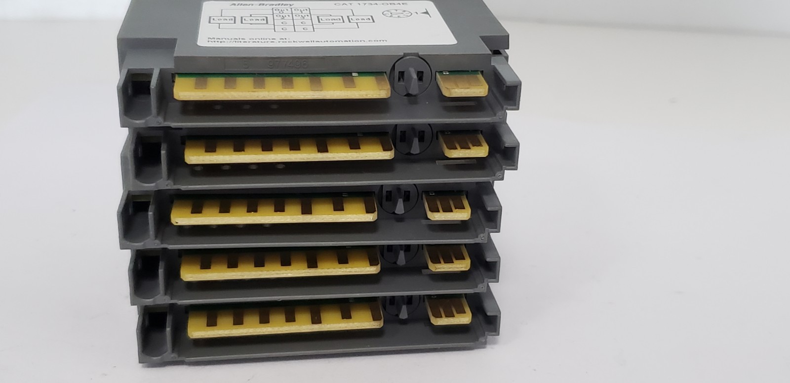 ALLEN BRADLEY 1734OB4E OUTPUT MODULE, POINT I/O, 24VDC (LOT OF 5)