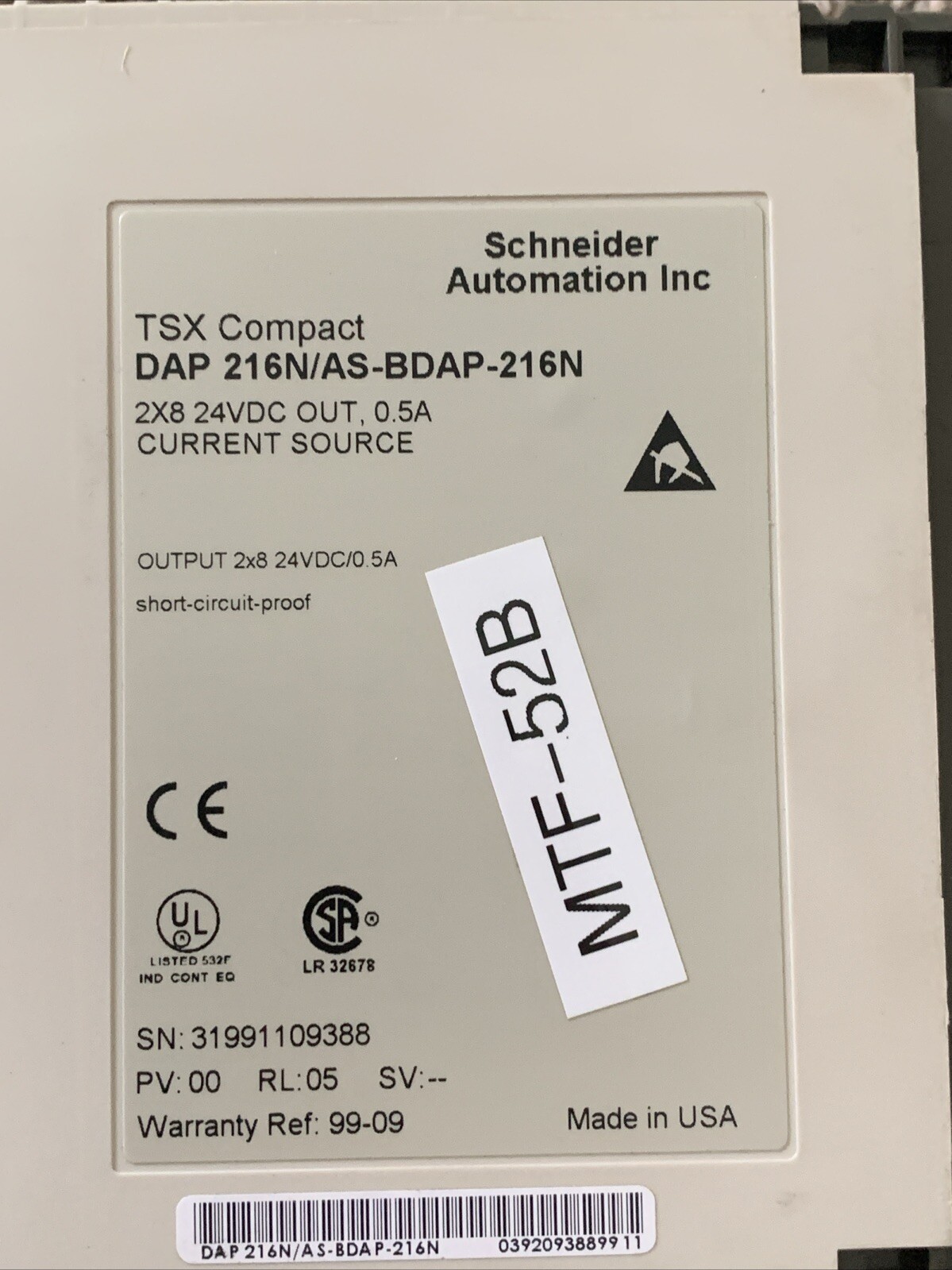 Lot Of 2 Schneider DAP216N/AS-BDAP-216N TSX Compact Dual Output Module See Pics