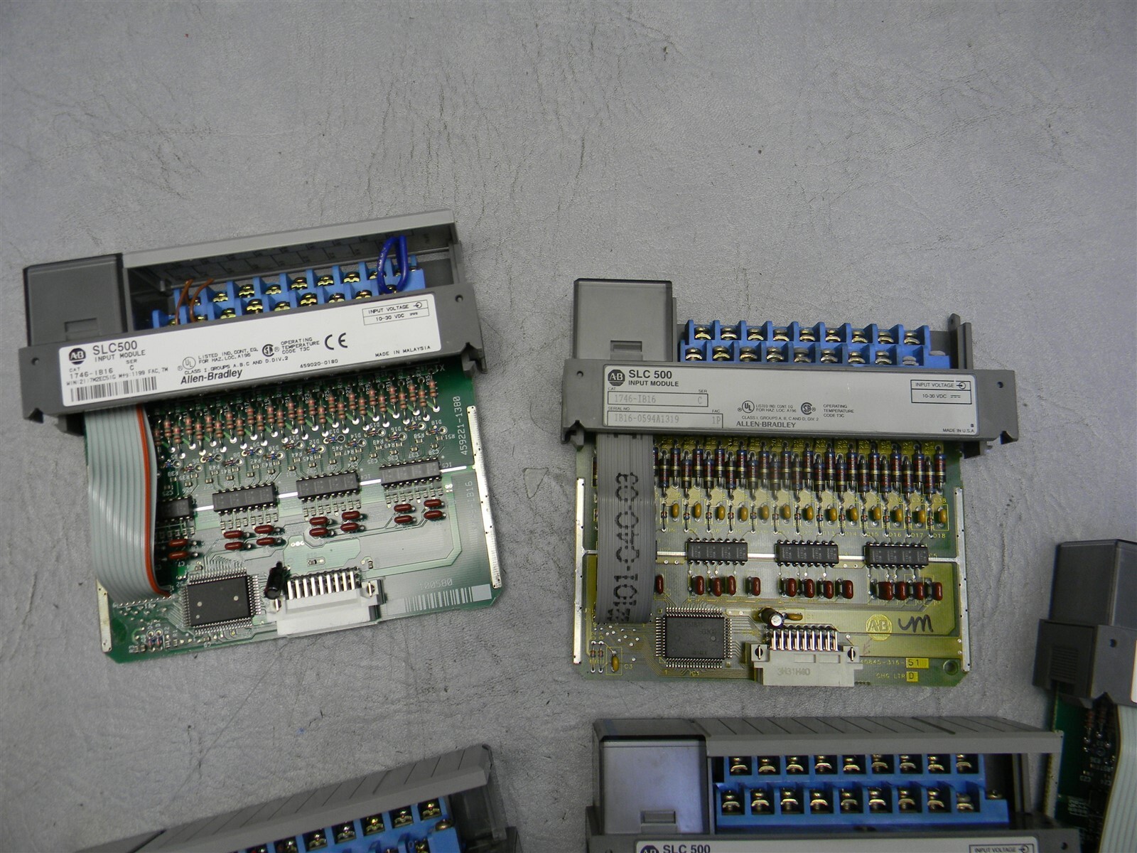 Allen Bradley 1746-IB16 SER C SLC500 Input Module Lot of 7