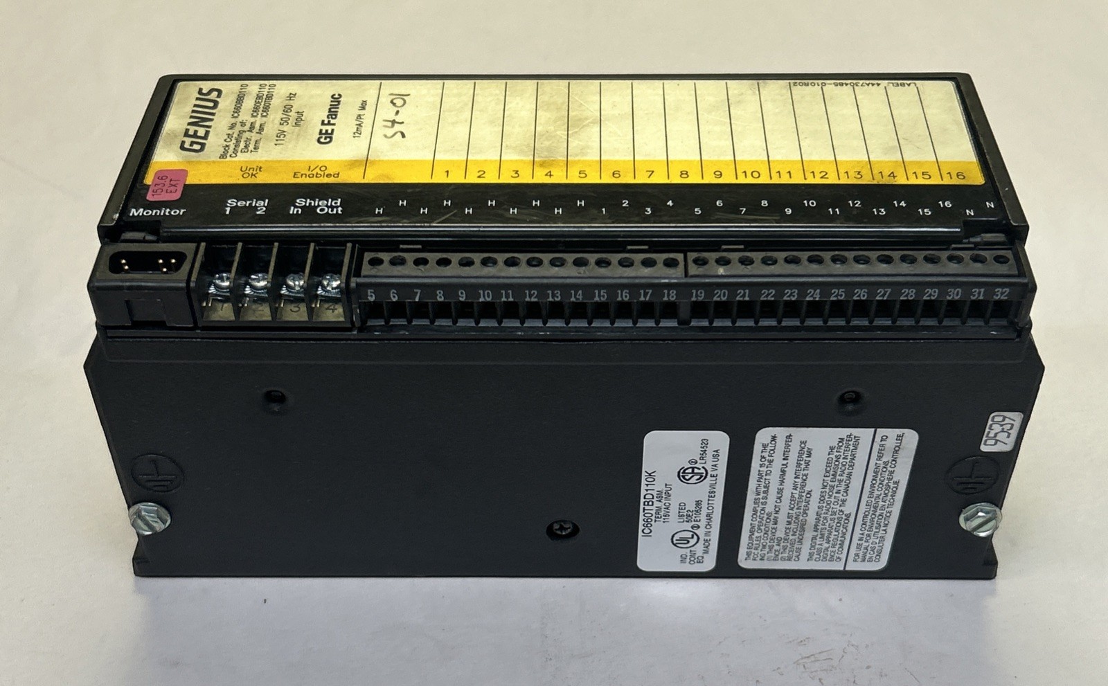 GE FANUC,IC660BBD110,GENIUS BLOCK I/O MODULE