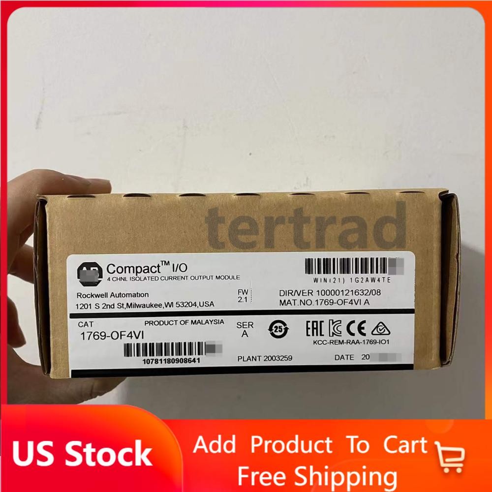 New Factory Sealed AB 1769-OF4VI CompactLogix4 Pt A/O Voltage Module US Free Tax
