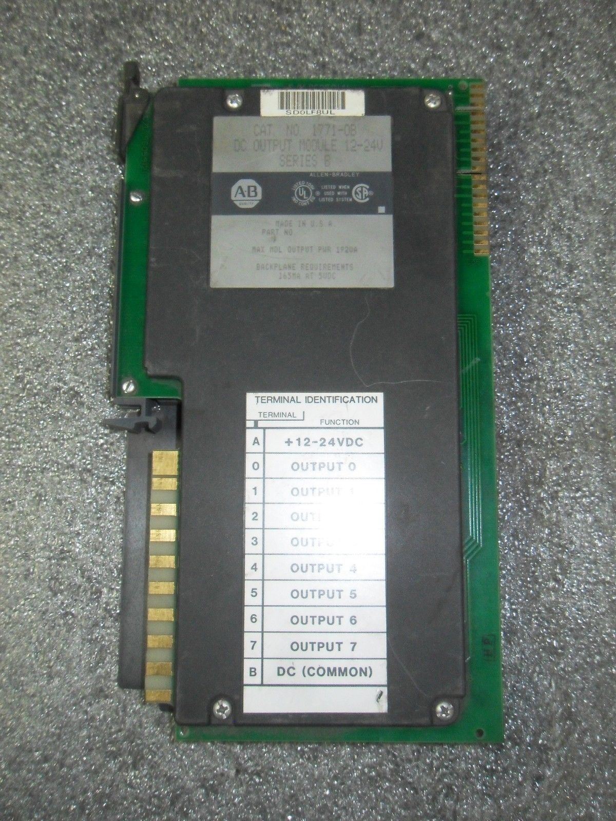 Allen-Bradley 1771-OB DC OUTPUT MODULE 12-24V