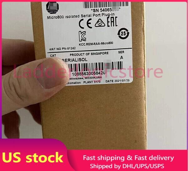 NEW SEALED Allen-Bradley 2080-SERIALISOL Micro800 Isolated Serial Port Plug-In