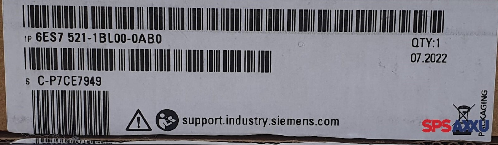 SIEMENS Simatic S7500 Digital Input 6ES7 521-1BL00-0AB0 6ES7521-1BL00-0AB0 ES:7