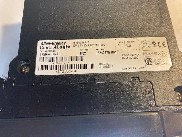 Allen Bradley 1756-IF8 ControlLogix PLC 8 Channel Analog Input Module