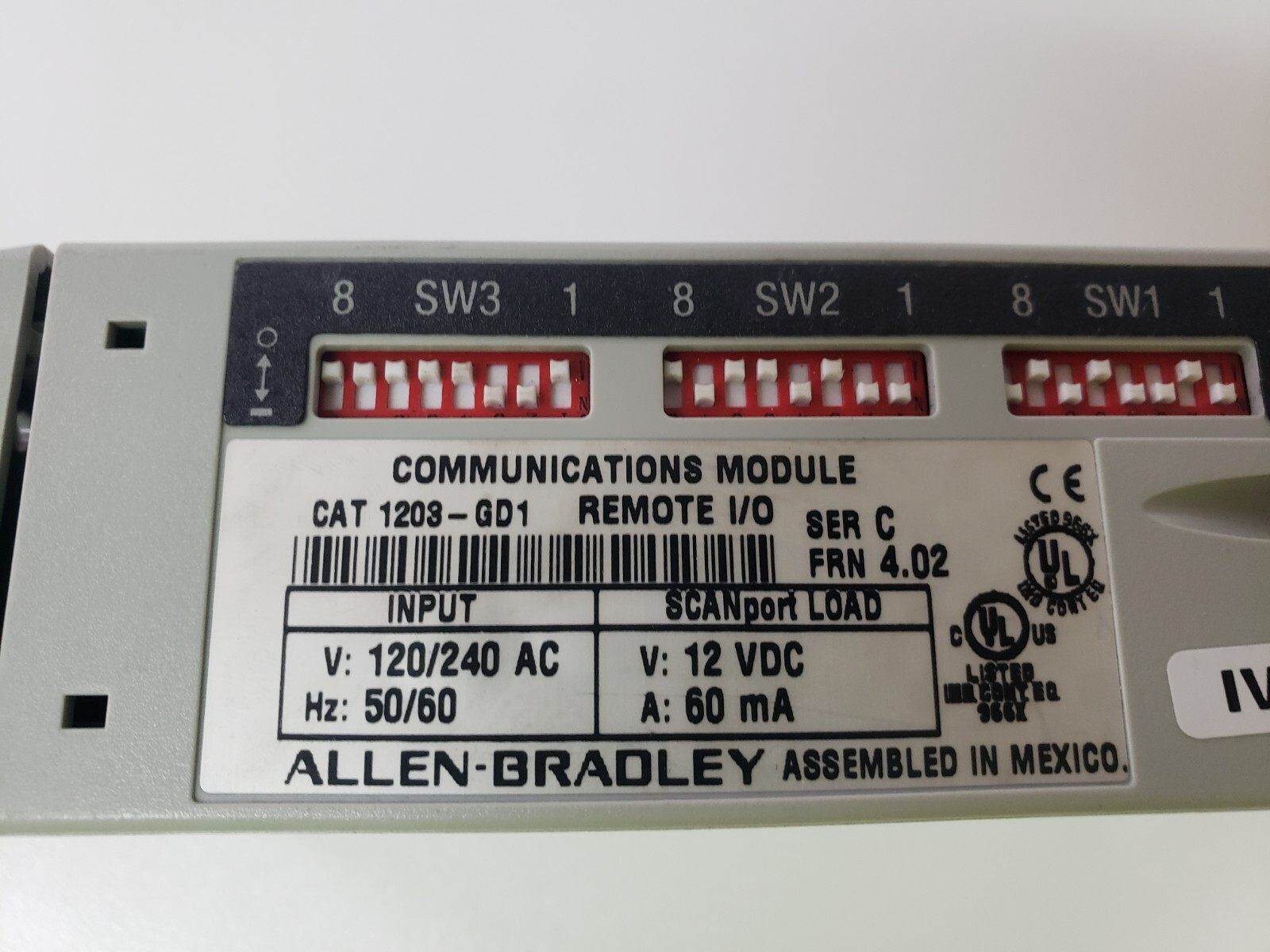 Allen-Bradley 1203-GD1 Ser. C Communications Module Remote I/O