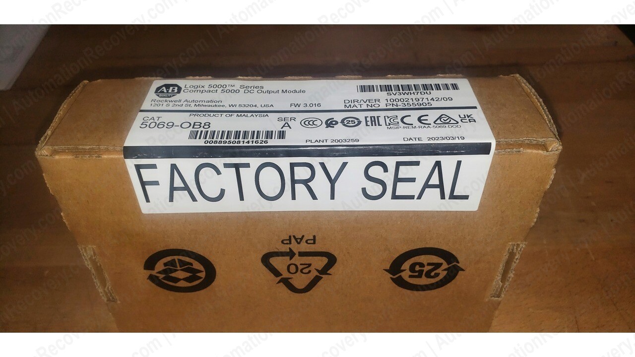 ALLEN BRADLEY 5069-OB8 SER A, COMPACT 5000 DC OUTPUT MODULE, NEW #338446