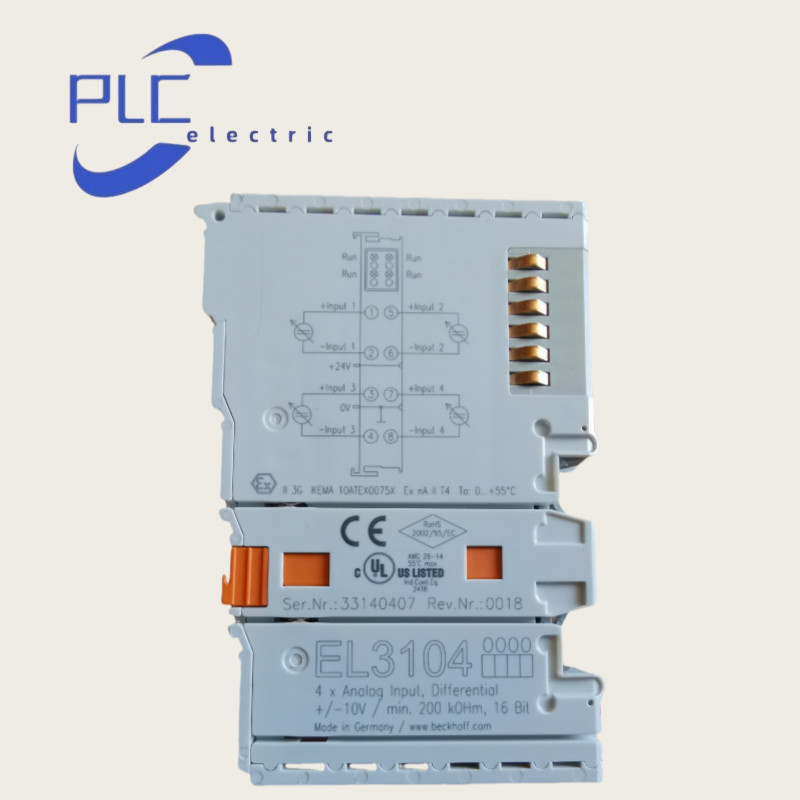 1PCS New EL3104 Beckhoff Terminal Module 4-Channels Digital Input ±10V 16-bit