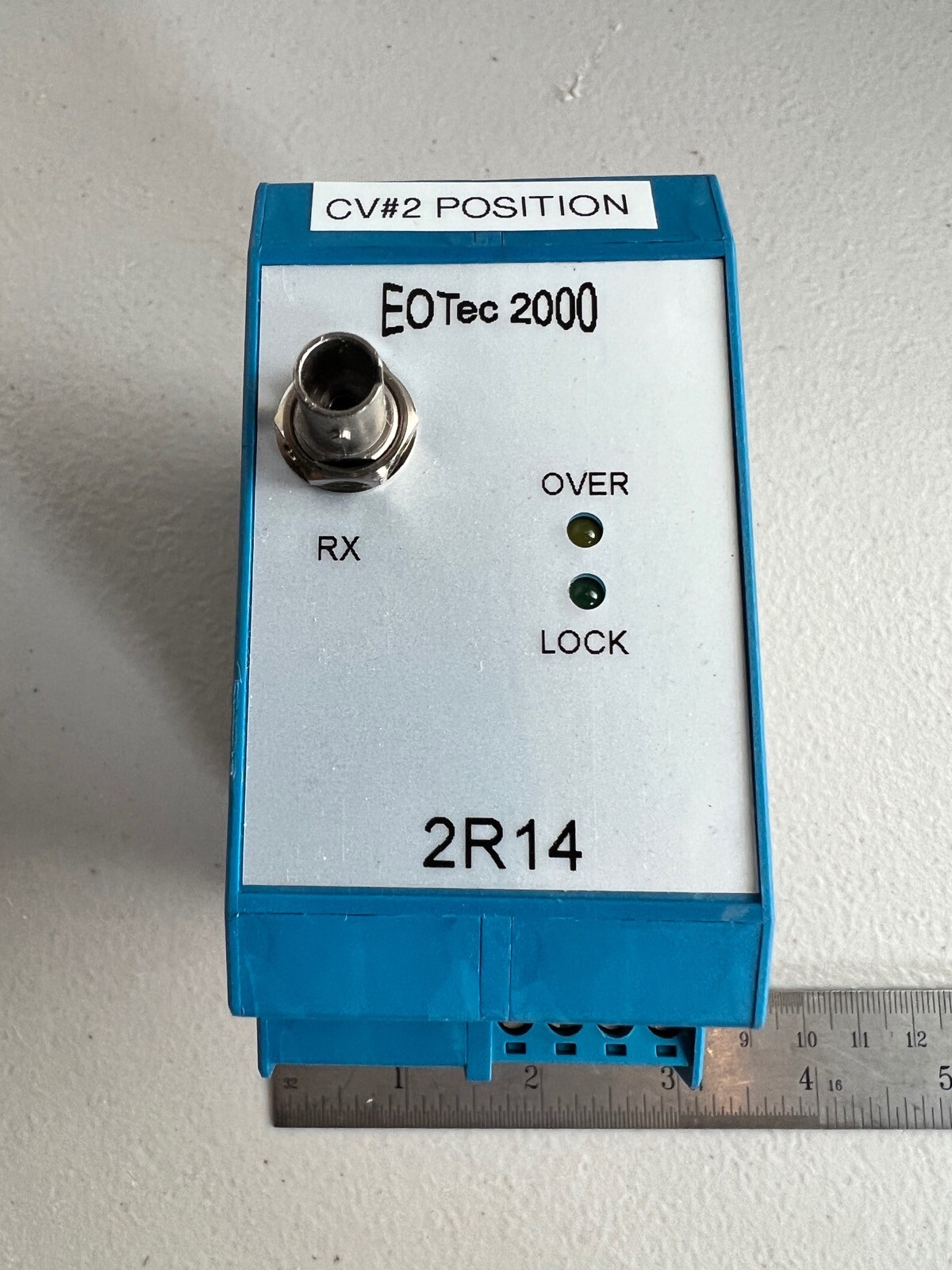 Weed Instrument EOTec 2000 2R14 Fiber Optic Receiver 850nm Analog Data Link USA