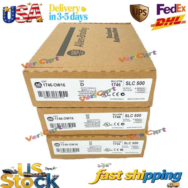 New Allen-Bradley AB 1746-OW16 SLC 500 PLC Output Module 1746OW16 US Free Tax