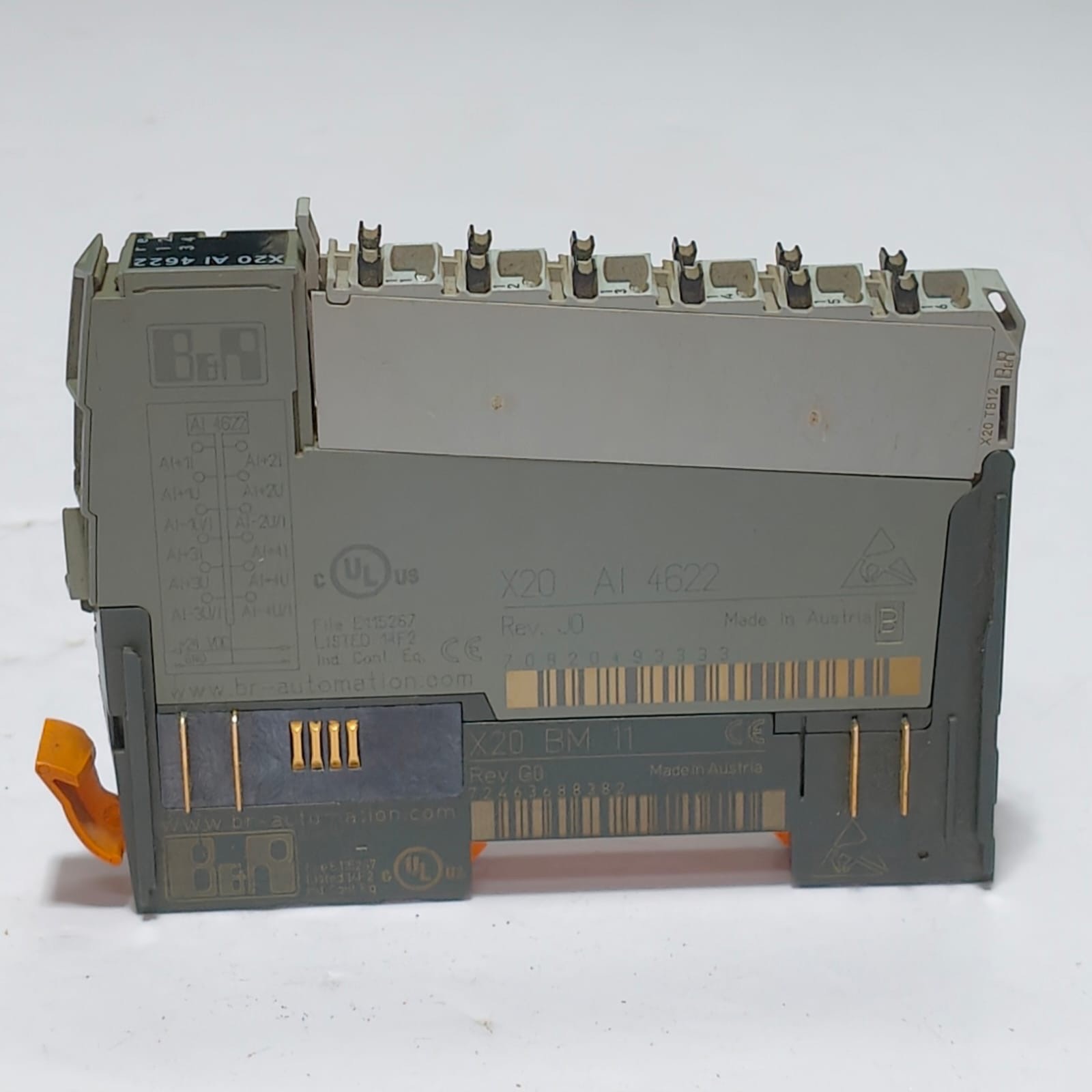 B&R X20 AI 4622 4-Inputs Analog Input Module X20 System X20AI4622 with X20BM11