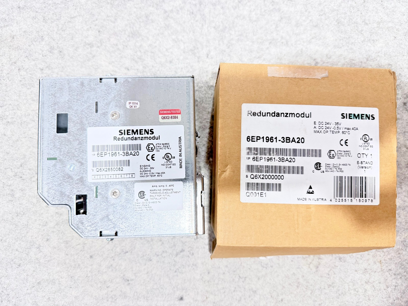 Siemens SITOP 6EP1961-3BA20 Power Supply Module DC 24V*WARRANTY*