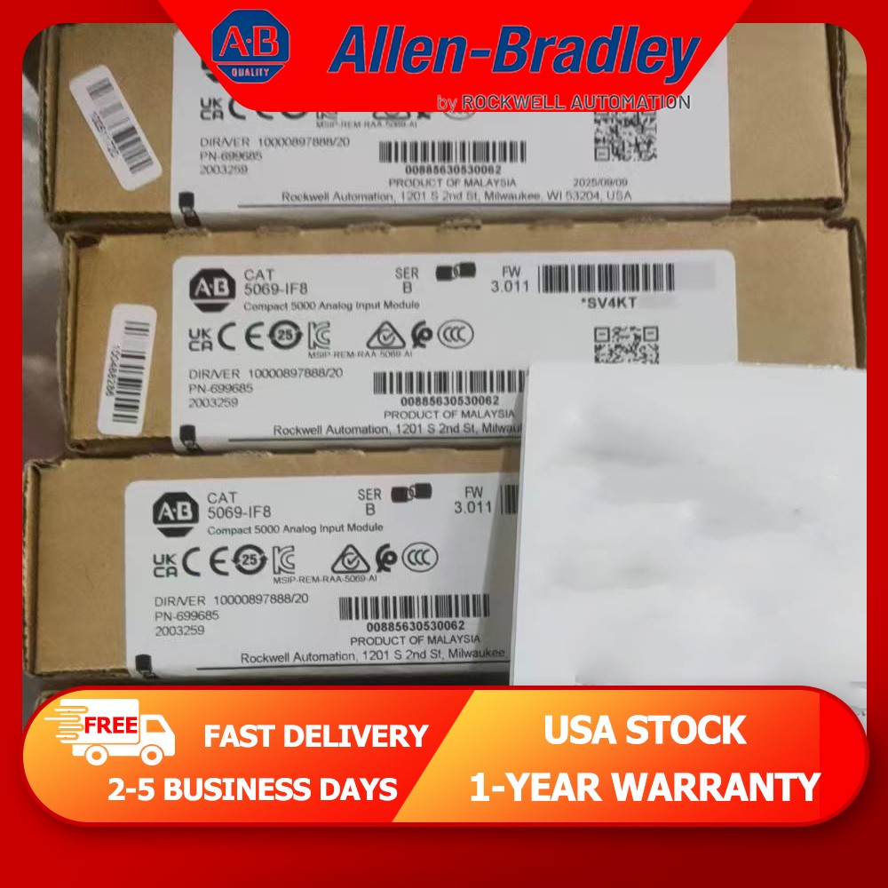 New AB 5069-IF8 /B AB Compact 5000 Analog Input Module US Stock Same Day Ship