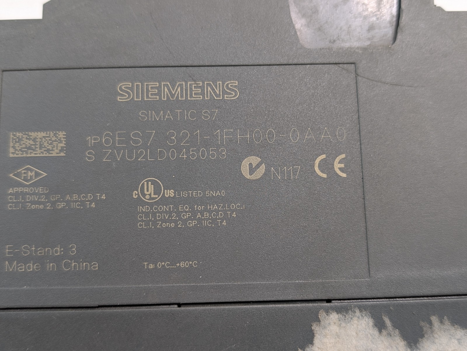 SIEMENS 6ES7 321-1FH00-0AA0 Simatic S7 SM321 Digital Input Module