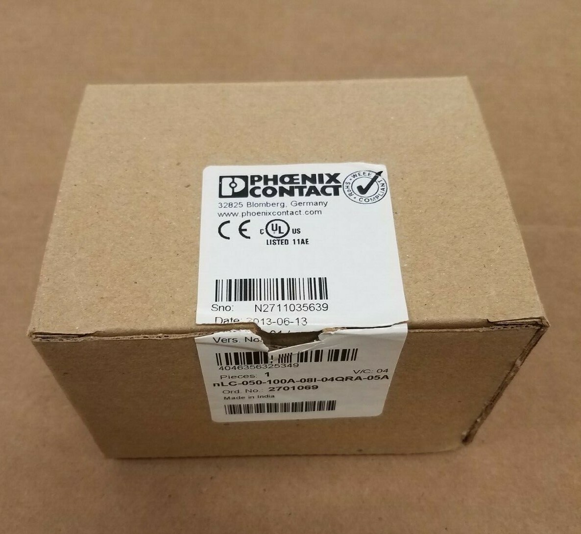 Phoenix Contact PLC Base Unit nLC-050-100A-08I-04QRA-05A 2701069