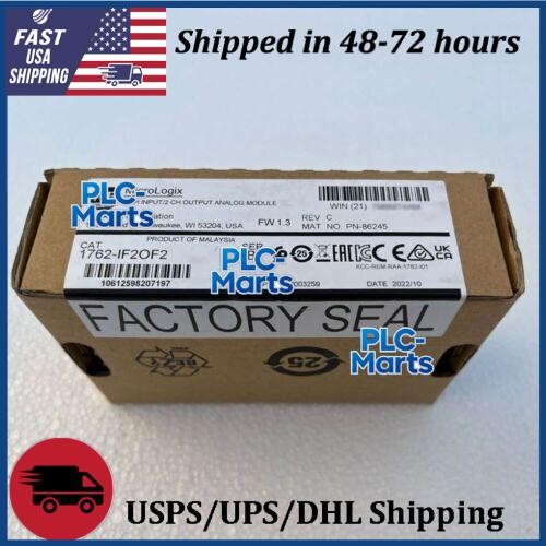 Allen-Bradley 1762-IF2OF2 MicroLogix 1200 I/O Module New Sealed AB 1762IF2OF2