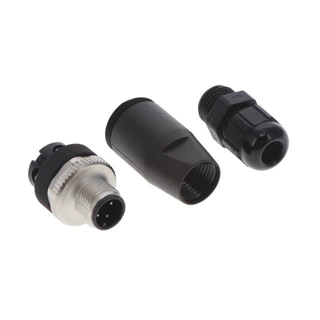 PHOENIX 1556870 CONN PLUG MALE 4P SCREW Plug, Male Pins IP67 Dust Tight Water P.