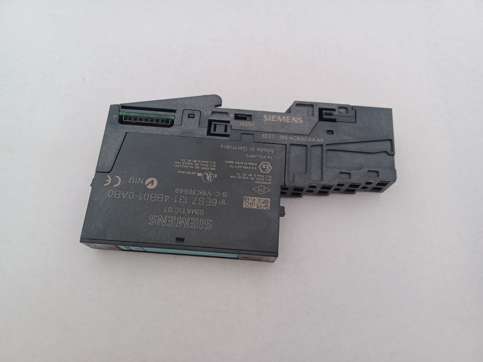 Siemens Simatic 2 DI DC 24V ET200S 6ES7131-4BB01-0AB0 + 6ES7193-4CB30-0AA0