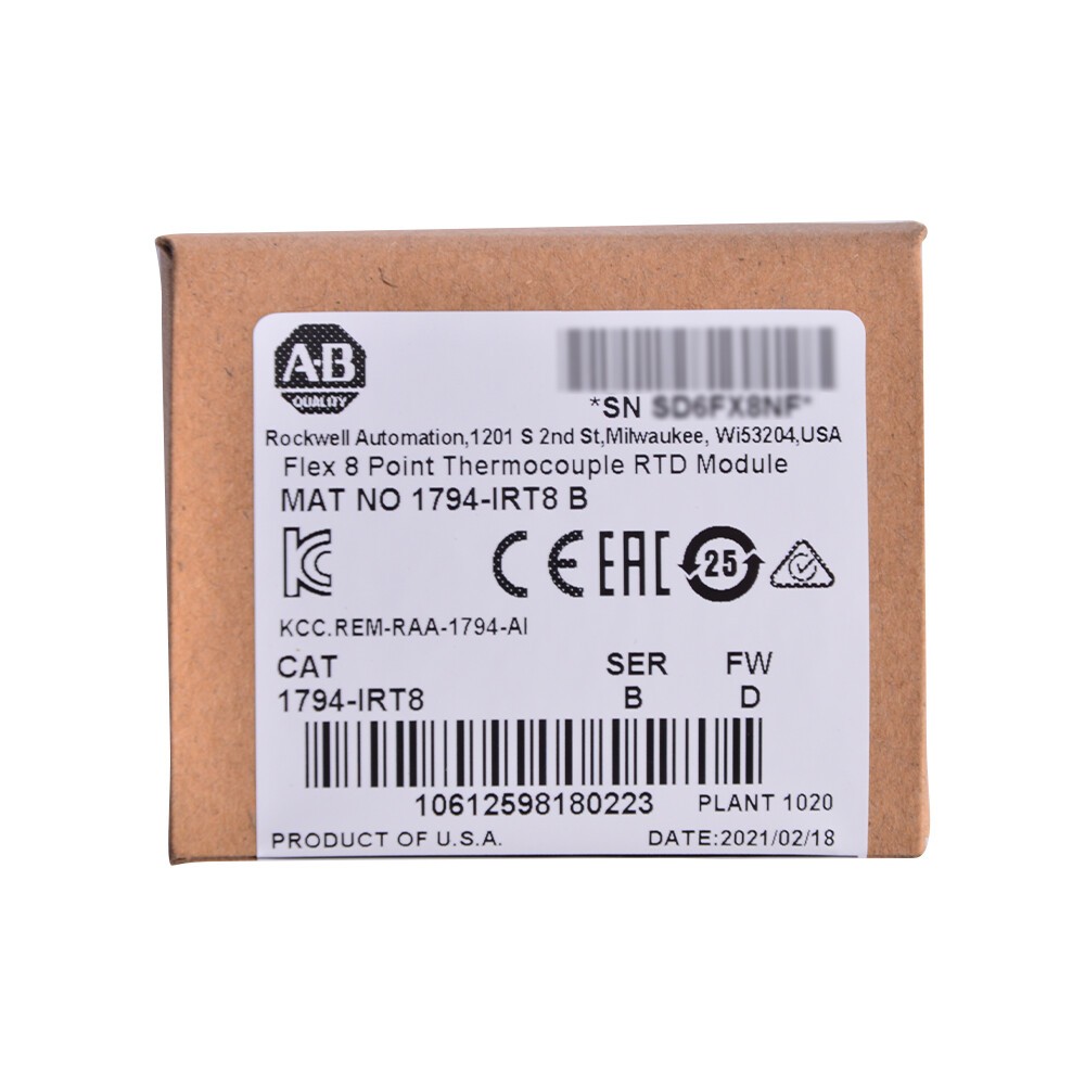 NEW Allen-Bradley Flex 8 Point Thermocouple RTD Module 1794-IRT8 US Free Tax