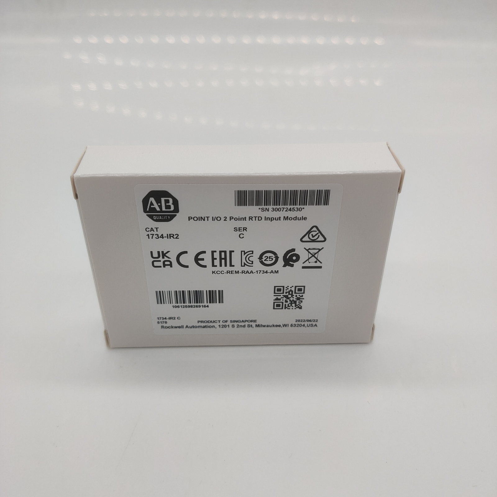 AB 1734-IR2 SER C POINT I/O 2 Point RTD Input Module 1734IR2 New Factory Sealed