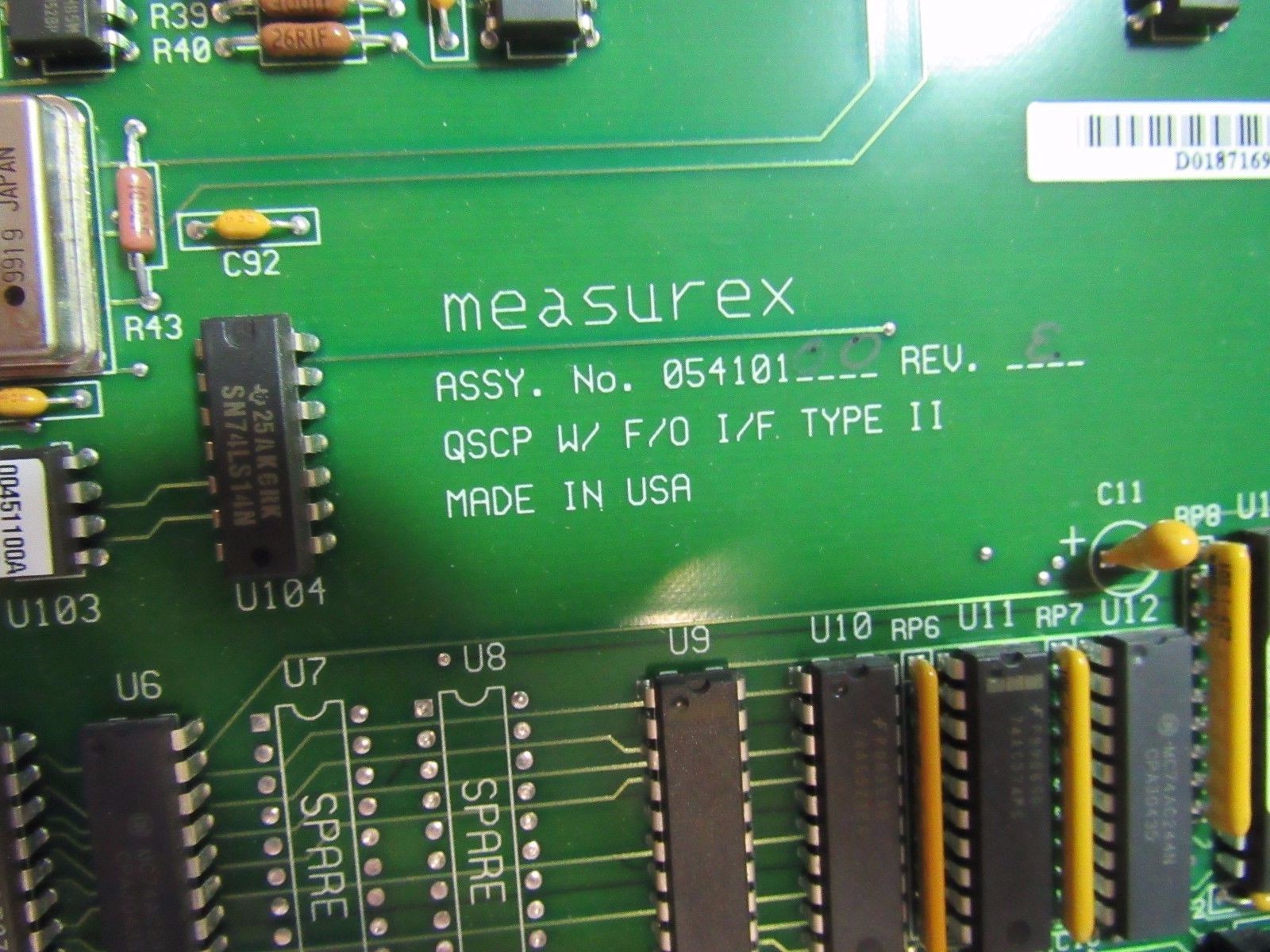 HONEYWELL MEASUREX 05410100 REPAIRED