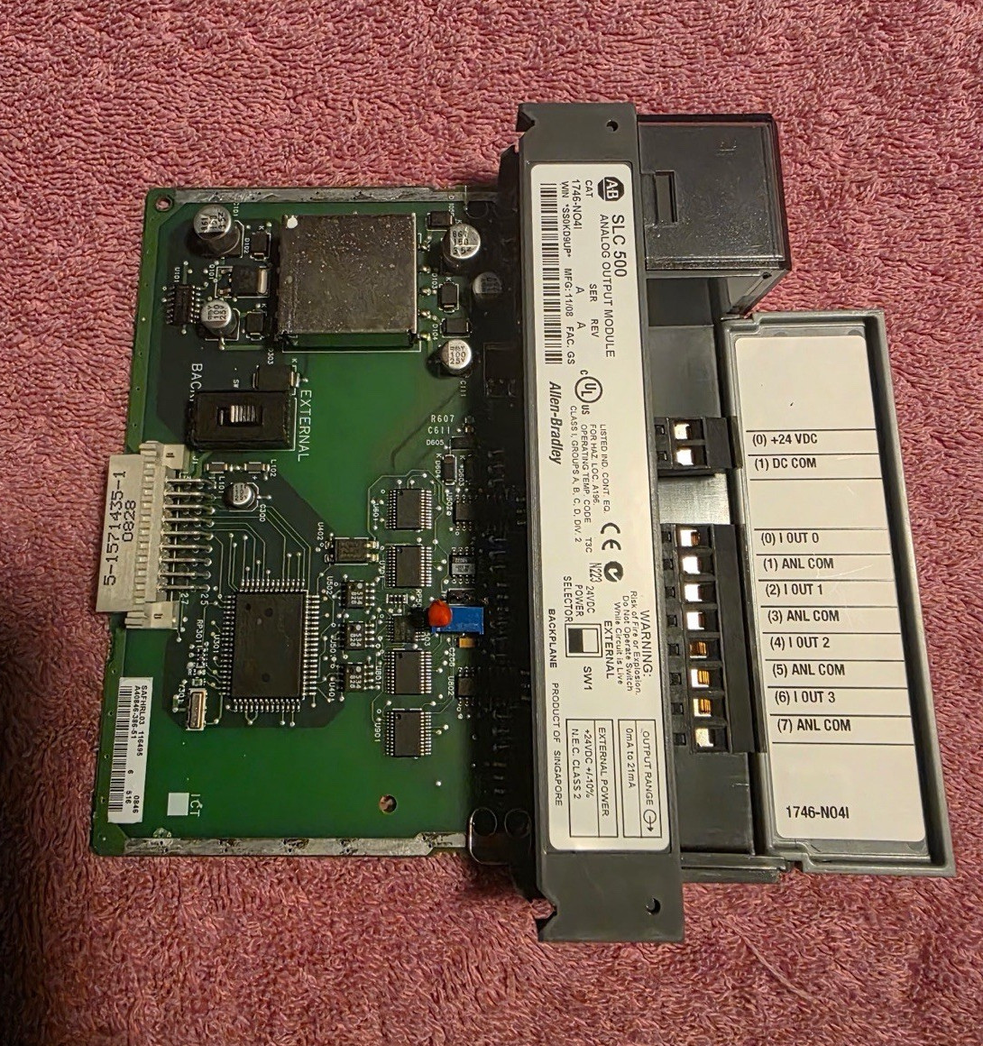 Allen-Bradley SLC 500 1746-NO4I Analog Output PLC Module, Analog
