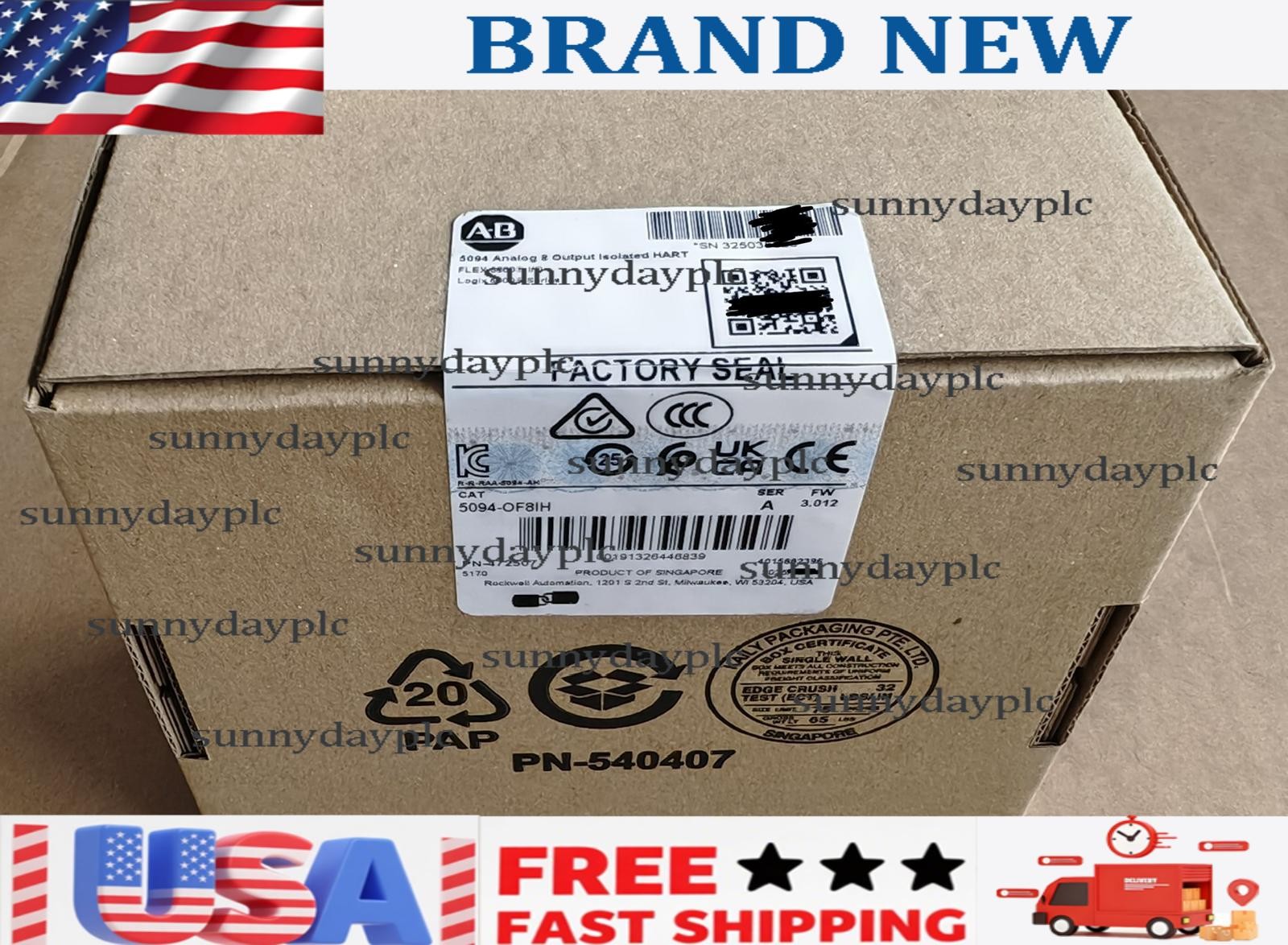 New Sealed 5094-OF8IH Seies A Flex 5000 I/O Analog 8 Output Module Safty DHL DHL