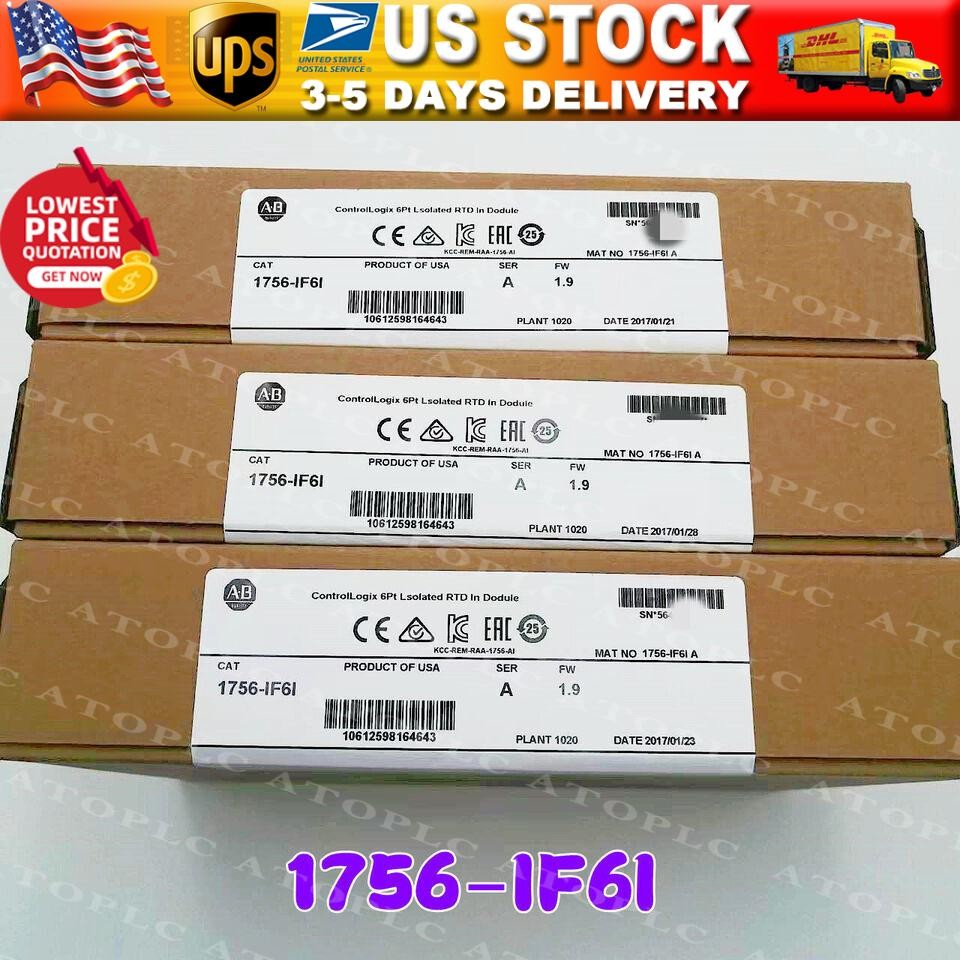 New Factory Allen-Bradley 1756-IF6I Controllogix Analog Isolated Input Module US