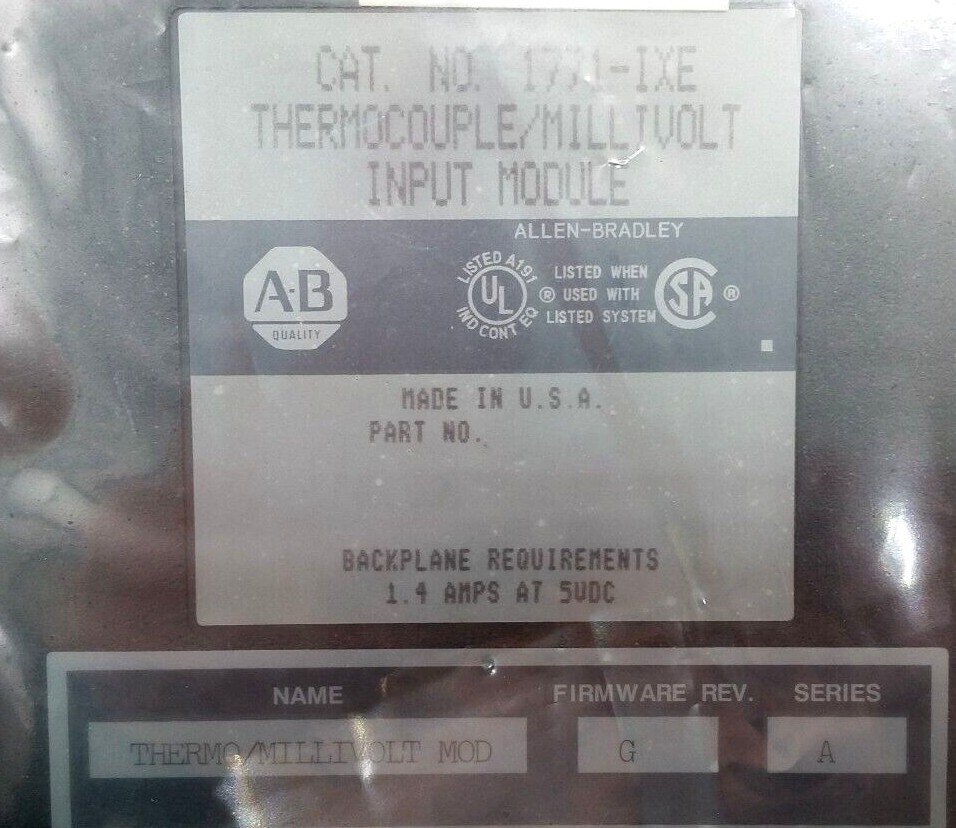 Allen-Bradley 1771-IXE Ser A Thermocouple/Millivolt Input Module