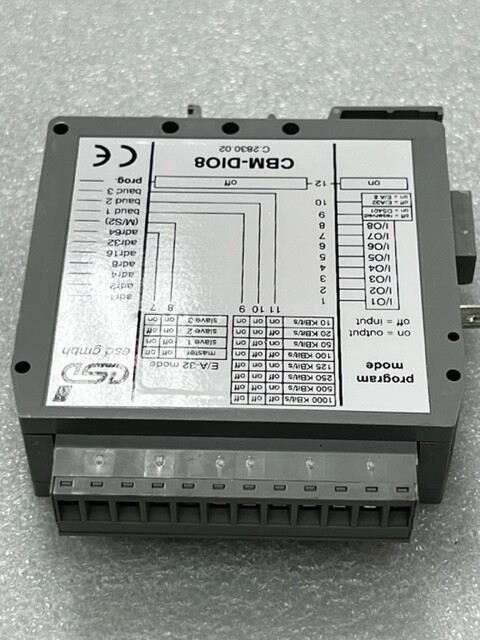 ESD Electronics CBM-DIO8 CANopen Compact 8 Channels I/O Module Used