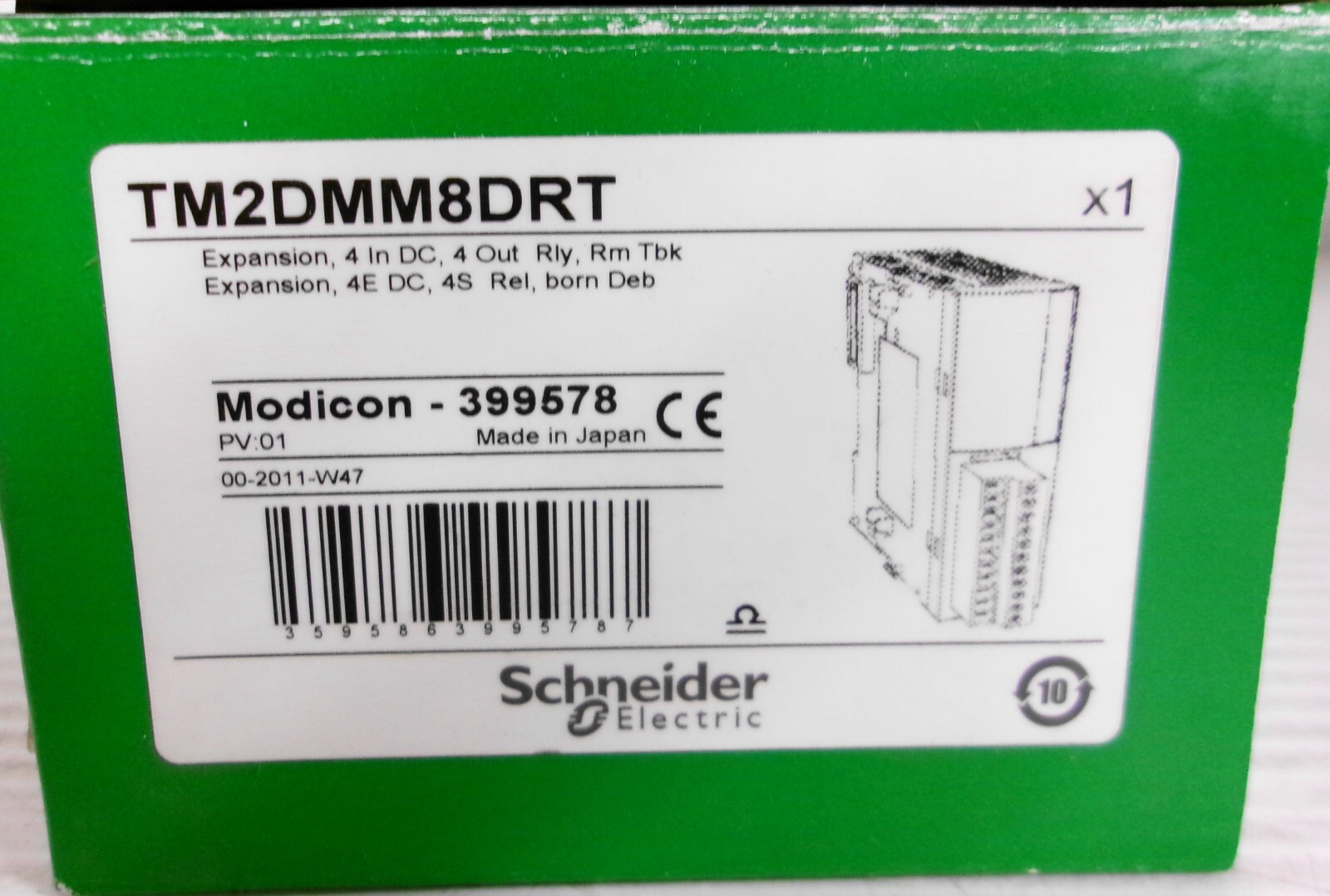 Schneider Electric TM2DMM8DRT Expansion Module 24VDC 20mA 5VDC 25mA