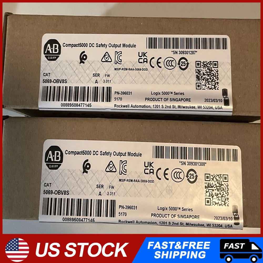 New Sealed AB 5069-OBV8S Compact I/O 8-Ch Safety Output Module