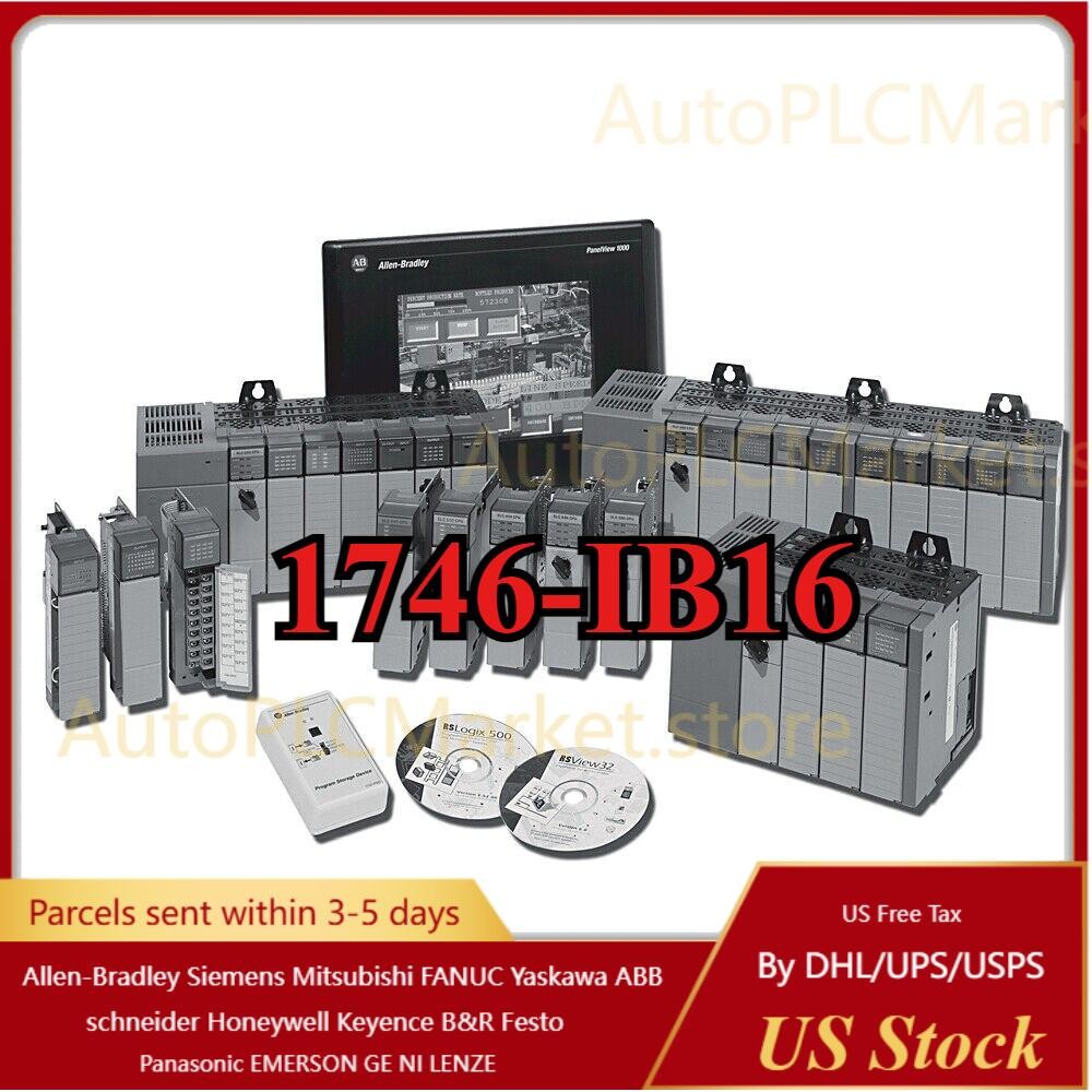 Allen-Bradley1746-IB16 1746IB16 SER D SLC 500 Digital Input Module PLC – NEW!