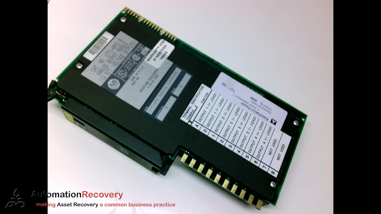 ALLEN BRADLEY 1771-OFE1 , SERIES B ANALOG OUTPUT MODULE REV. B #201488